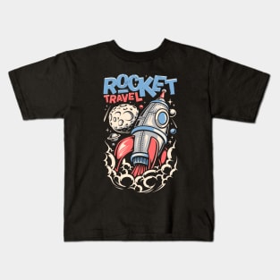 Rocket Travel Kids T-Shirt